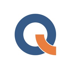 Q letter initial logo design