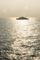 Ferry at sea