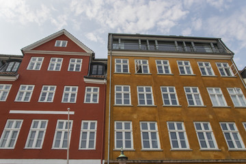 Fototapeta na wymiar Colorful buildings of Copenhagen 2