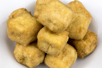 Fried Soya Bean Curd Close Up