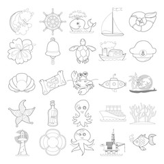 Outline of the diffrent things relatedto the sea