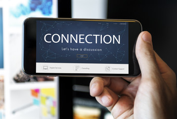 Connection Homepage Start Button Concept