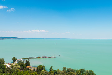View of Balaton lake, Hungary, Tihany
