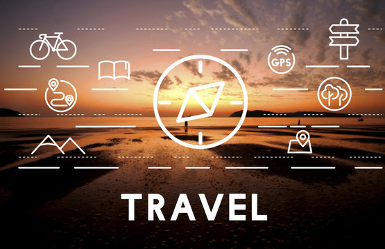 Journey Vacation Holiday Travel Compass Concept