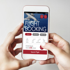 Air Ticket Flight Booking Concept