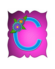 Alphabet Flower Fringe C