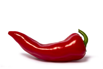 chili peppers isolated on white background
