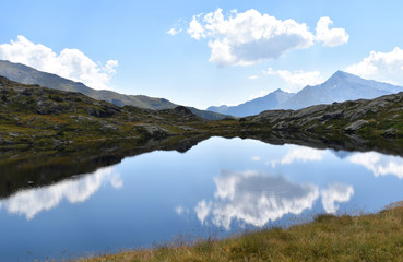 Fototapeta na wymiar The White Lake at 2000 metres of elevation, Vanoise National Park, France