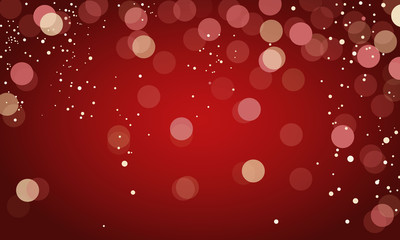 Christmas vector background with circles