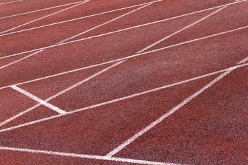 Fototapeta premium Athletics Stadium Running track curve