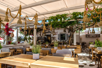 Fototapeta na wymiar Taverne in Mykonos
