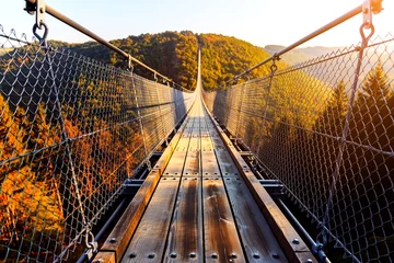 Fototapeten Hängeseilbrücke Geierlay im Hunsrück © rphfoto