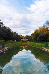 Rome (Italy) - The public park and fountains of Villa Doria Pamphili, located on the Gianicolo hill.