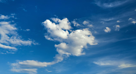 Naklejka na ściany i meble Blue Sky with white clouds