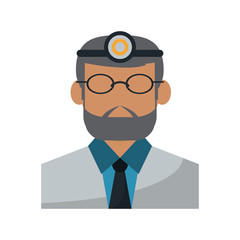 Dentist icon. Dental medical and health care theme. Isolated design. Vector illustration