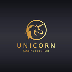 Unicorn logo template  © kariolan