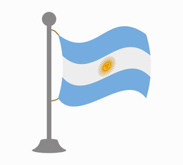 argentina flag mast