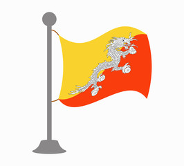 bhutan flag mast