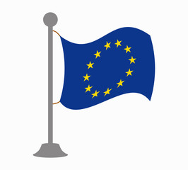 european union flag mast