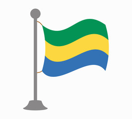 gabon flag mast