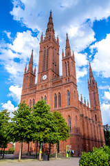 Fototapeta premium The Market church in Wiesbaden, Germany