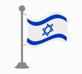 israel flag mast
