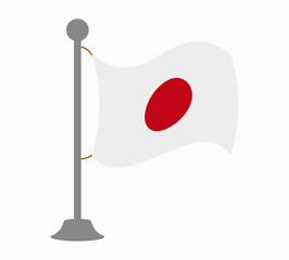 japan flag mast