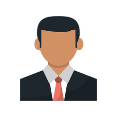 Businessman avatar icon. Business and company theme. Isolated design. Vector illustration