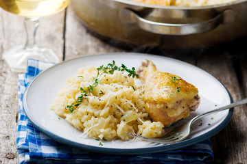 ONE POT  RISOTTO WITH CHICKEN