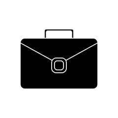 Suitcase icon. Bag office travel and trip theme. Isolated design. Vector illustration