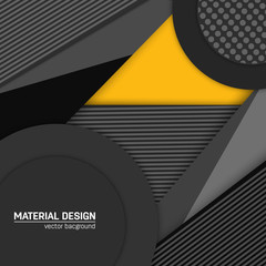 Vector material design background. Abstract creative concept layout template. For web and mobile app, paper art illustration design. style blank, poster, booklet. Motion wallpaper element. Flat ui.