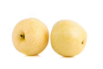 pear fruit over white background