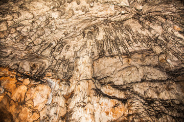 The cave formations Ice cave, Uvac, Serbia.
