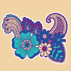 Mehndi design. Patterns.