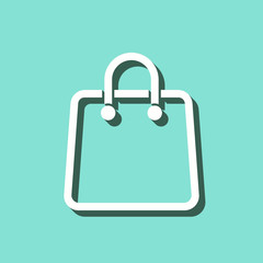 Shopping bag - vector icon.