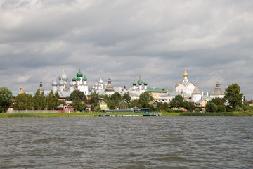 Beautiful view on the church, Rostov Veliky, Russia
