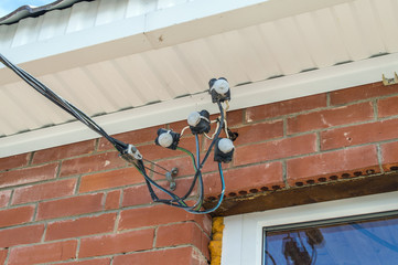 Input of electric wires