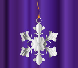 One Decorative Snow Flake