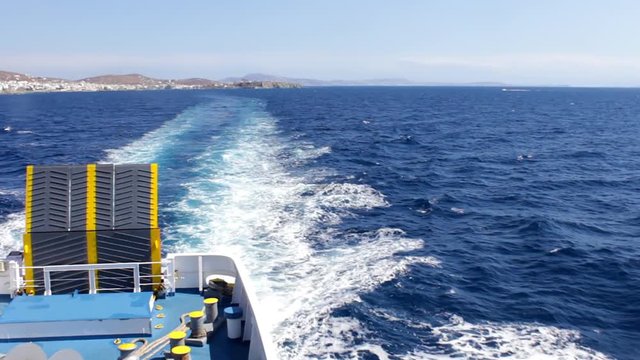 ferry boat - cyclades, greek islands