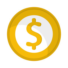 money coins finance icon vector illustration design