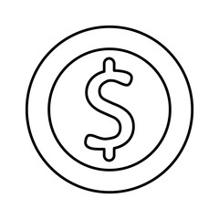 money coins finance icon vector illustration design