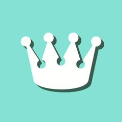 Crown - vector icon.