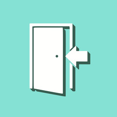 Door - vector icon.