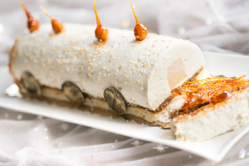 bûche de noël vanille caramel spéculoos 4