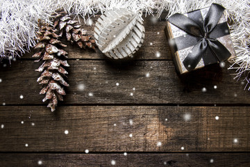 addobbi di natale e neve