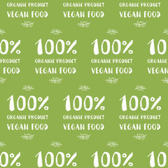 Hand-drawn typographic elements for design. Natural products and vegan food labels