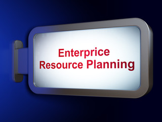 Finance concept: Enterprice Resource Planning on billboard background