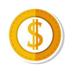money coins finance icon vector illustration design