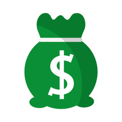 money bag sack icon vector illustration design