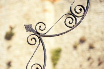 Detail of wrought iron working